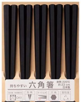 Lacquered chopsticks-Rokkaku